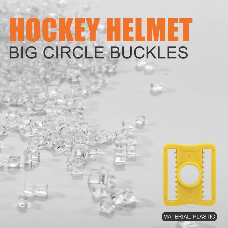 GY Hockey Goalie Mask Slider Clips 10 Pack – 3 x 2.6 cm (1.18 x 1.02 Inches) – Durable Plastic (PC) Replacement Helmet Buckles for Ice Hockey Goalie Helmets - Image 5